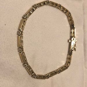 14k gold Jewelry - 14k gold and diamond bracelet 14k gold Jewelry - 14k gold and diamond bracelet